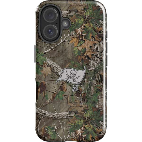 NFL Tampa Bay Buccaneers Realtree Xtra Green Camo iPhone 16 Impact Case